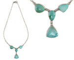 Sam Patania - Ole Willie Turquoise and Sterling Silver Necklace, 19" length