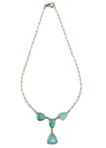 Sam Patania - Ole Willie Turquoise and Sterling Silver Necklace, 19" length