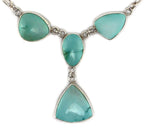 Sam Patania - Ole Willie Turquoise and Sterling Silver Necklace, 19" length