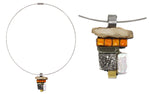 Shirley Wagner - Contemporary "Ancient Layers" Pendant with Bone, Pyrite, Tile, and Freshwater Pearl, 1.625" x 1" pendant