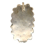 Navajo - Turquoise and Silver Pendant c. 1950s, 1.375" x 0.875"
