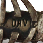 Clyde Davis - Navajo - Turquoise and Silver Pinky Ring c. 1950-60s, size 4
