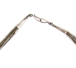 Navajo - 10-Strand Liquid Silver Necklace c. 1940-50s, 23" length