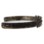 Navajo - Silver Bracelet with Stamped Design c. 1930s, size 5