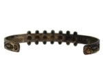 Navajo - Silver Bracelet with Stamped Design c. 1930s, size 5
