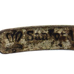 Navajo - Silver Bracelet with Stamped Design c. 1930s, size 5