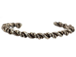 Navajo - Silver Bracelet with Braided Twist Design c. 1950-60s, size 6.5