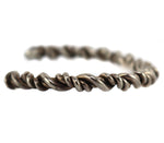Navajo - Silver Bracelet with Braided Twist Design c. 1950-60s, size 6.5