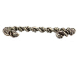 Navajo - Silver Bracelet with Braided Twist Design c. 1950-60s, size 6.5