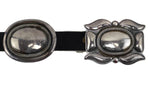 United Indian Traders Association & Southwest Arts & Crafts Shop - Navajo - Sterling Silver and Leather Concho Belt c. 1920-30s, 29" to 37.5" waist