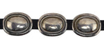 United Indian Traders Association & Southwest Arts & Crafts Shop - Navajo - Sterling Silver and Leather Concho Belt c. 1920-30s, 29" to 37.5" waist