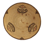 Chemehuevi Polychrome Basket with Flicker Feather Quills c. 1920s, 1.5" x 6.5"