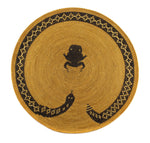 Maria Torres Silva - Large Mission Plaque with Rattlesnake and Toad Pictorial c. 2005, 18.5" diameter