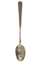 Navajo - Ingot Silver Spoon with Stamped Whirling Logs and Arrow Design c. 1900-20s, 6.75" x 1.125"