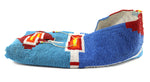Plains Beaded Leather Cradleboard Hood c. 1950-60s, 21" x 13" x 10.5"