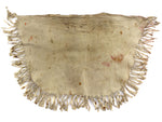 Plains Beaded Leather 2-Piece Dress with Floral Design c. 1900-20s, 14" x 23" (each)