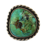 Navajo - Turquoise and Silver Ring c. 1960s, size 8.75