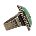 Navajo - Turquoise and Silver Ring c. 1960s, size 8.75