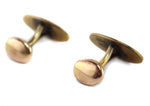 Maker Unknown - Pair of 10K Gold Overlay Cufflinks, 0.75" x 0.5"