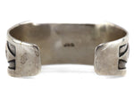 Joseph H. Quintana (1915-1991) - Cochiti - Turquoise, Coral, and Sterling Silver Watch Band with Arrow Design c. 1950s, size 7.5