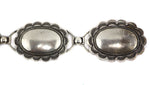 Thunderbird Shop - Sterling Silver Link Concho Link Hat Band c. 1940s, 25" length