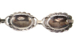Thunderbird Shop - Sterling Silver Link Concho Link Hat Band c. 1940s, 25" length