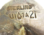 Southwest Arts & Crafts - Navajo - Sterling Silver and Leather Concho Belt c. 1940-50s, 47" length