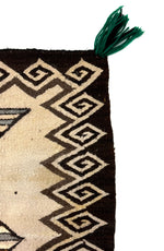 Navajo Double Saddle Blanket c. 1950-60s, 57.5" x 31.75"