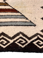Navajo Double Saddle Blanket c. 1950-60s, 57.5" x 31.75"