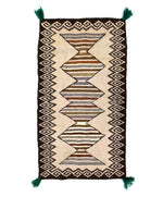 Navajo Double Saddle Blanket c. 1950-60s, 57.5" x 31.75"
