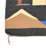 Navajo Pictorial Rug with Houses, Animals, and Cars c. 1980s, 40.25" x 45.25"