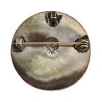 Mexican - Silver Pin/Pendant c. 1950s, 1.5" diameter