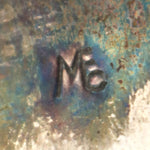 Maryann and Felix Chavez - Zuni - Turquoise Petit Point and Silver Watchband with Stamped Design c. 1950-60s, 6" length