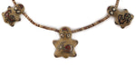 Margaret (1936-2018) and Luther (1911-1987) Gutierrez - Santa Clara Polychrome Pottery and Heishi Necklace with Turtle Figures c. 1960s, 18" length