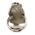 Theresa Waseta - Zuni - Multi-Stone Inlay and Silver Ring with Maiden Design c. 1960s, size 3.25