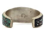 Alvin Yellowhorse (b. 1968) - Navajo - Multi-Stone Mosaic Micro-Inlay and Sterling Silver Bracelet with Celestial Design c. 2000s, size 6.5