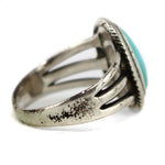 Navajo - Turquoise and Silver Ring c. 1950s, size 5.75