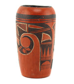 Hopi Polychrome Cylinder c. 1920s, 5.75" x 3.25"