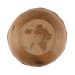 San Juan Redware Dough Bowl with Fluted Rim and Fire Clouds c. 1890-1900s, 6.25" x 12.5"