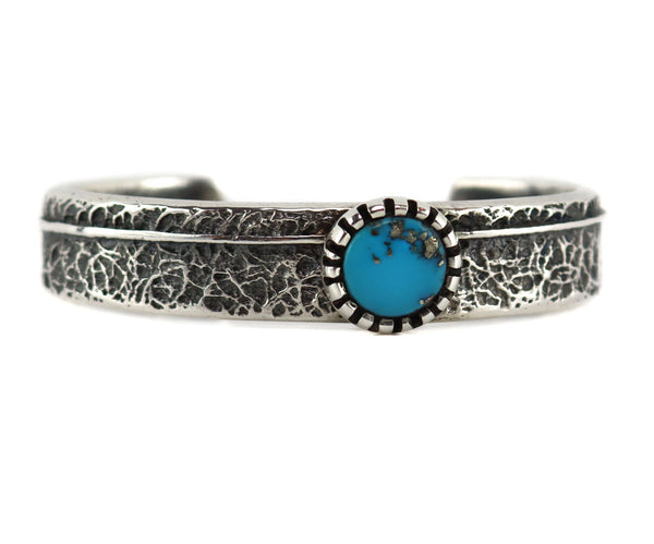 Isiah M. Begay - Navajo - Contemporary Morenci Turquoise and Silver Tu