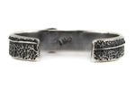 Isiah M. Begay - Navajo - Contemporary Morenci Turquoise and Silver Tufacast Bracelet, size 6.25