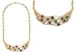 Frank Patania Jr. - Multi-Stone and 14K Gold Necklace, 14" length