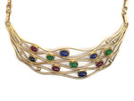 Frank Patania Jr. - Multi-Stone and 14K Gold Necklace, 14" length