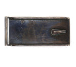 Hopi Crafts - Silver Overlay Belt Buckle c. 1970s, 1.25" x 2.5"