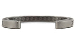 Pat Pruitt (b. 1973) - Laguna/Chiricahua Apache - Contemporary Stainless Steel Bracelet with Stamped Design, size 6.25
