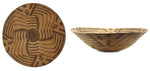 Pima Basket with Whirling Logs and Human Pictorials c. 1900-20s, 6" x 20"