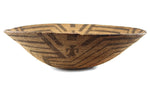 Pima Basket with Whirling Logs and Human Pictorials c. 1900-20s, 6" x 20"