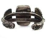 Jock Favour (b. 1947) - Anglo - Turquoise and Spiny Oyster Mosaic Inlay Coin Silver Bracelet c. 1990s, size 7.25