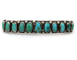 Navajo - Turquoise and Silver Bracelet c.1930s, size 6.75