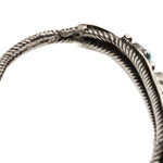 Navajo - Turquoise and Silver Bracelet c. 1920s, size 7